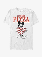 Disney Mickey Mouse All You Need Is Pizza T-Shirt