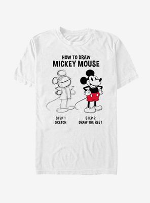 Disney Mickey Mouse Drawing T-Shirt