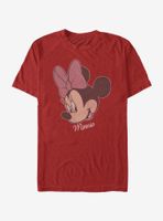 Disney Mickey Mouse Minnie Big Face Distressed T-Shirt