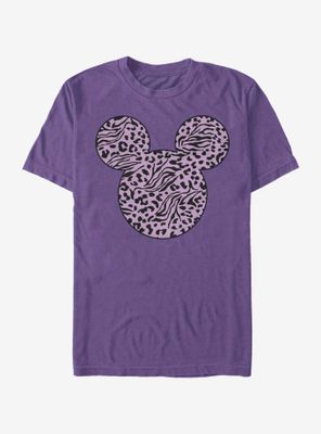 Disney Mickey Mouse Zebra Cheeta Fill T-Shirt