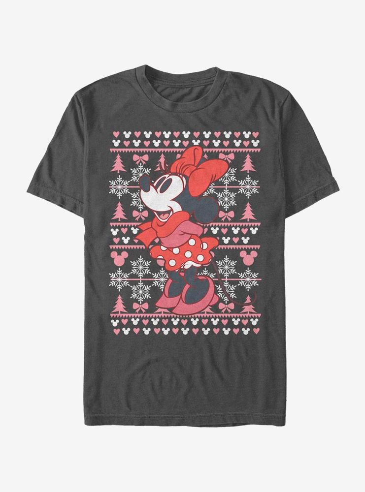 Disney Mickey Mouse Minnie Winter Sweater T-Shirt