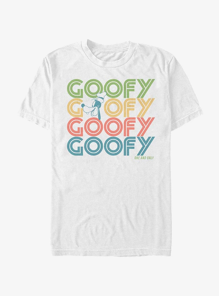 Disney Mickey Mouse Retro Stack Goofy T-Shirt