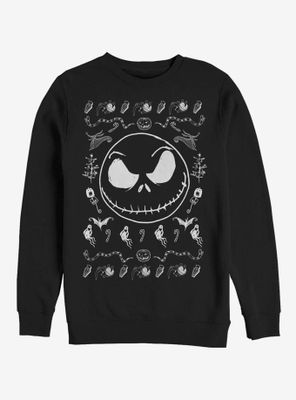 Disney The Nightmare Before Christmas Jack Spooky Pattern Sweatshirt