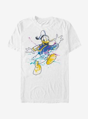 Disney Mickey Mouse Splatter Donald T-Shirt