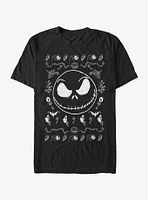 Disney The Nightmare Before Christmas Jack Spooky Pattern T-Shirt