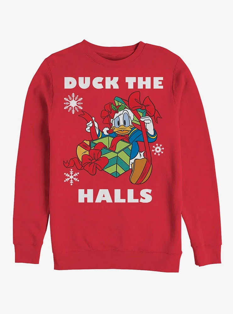 Disney Donald Duck Holiday Crew Sweatshirt