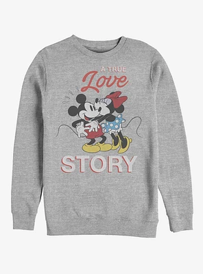 Disney Mickey Mouse & Minnie True Love Story Sweatshirt