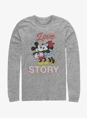 Disney Mickey Mouse True Love Story Long-Sleeve T-Shirt