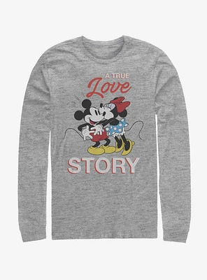 Disney Mickey Mouse & Minnie True Love Story Long-Sleeve T-Shirt