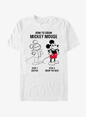 Disney Mickey Mouse Drawing T-Shirt