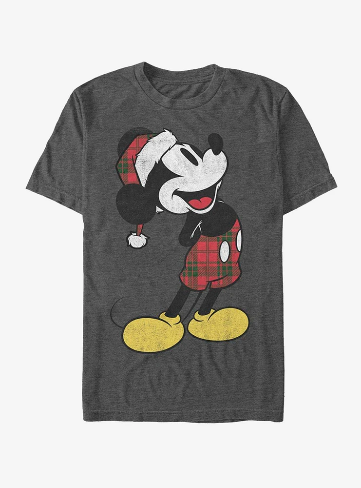 Disney Mickey Mouse Holiday Plaid T-Shirt