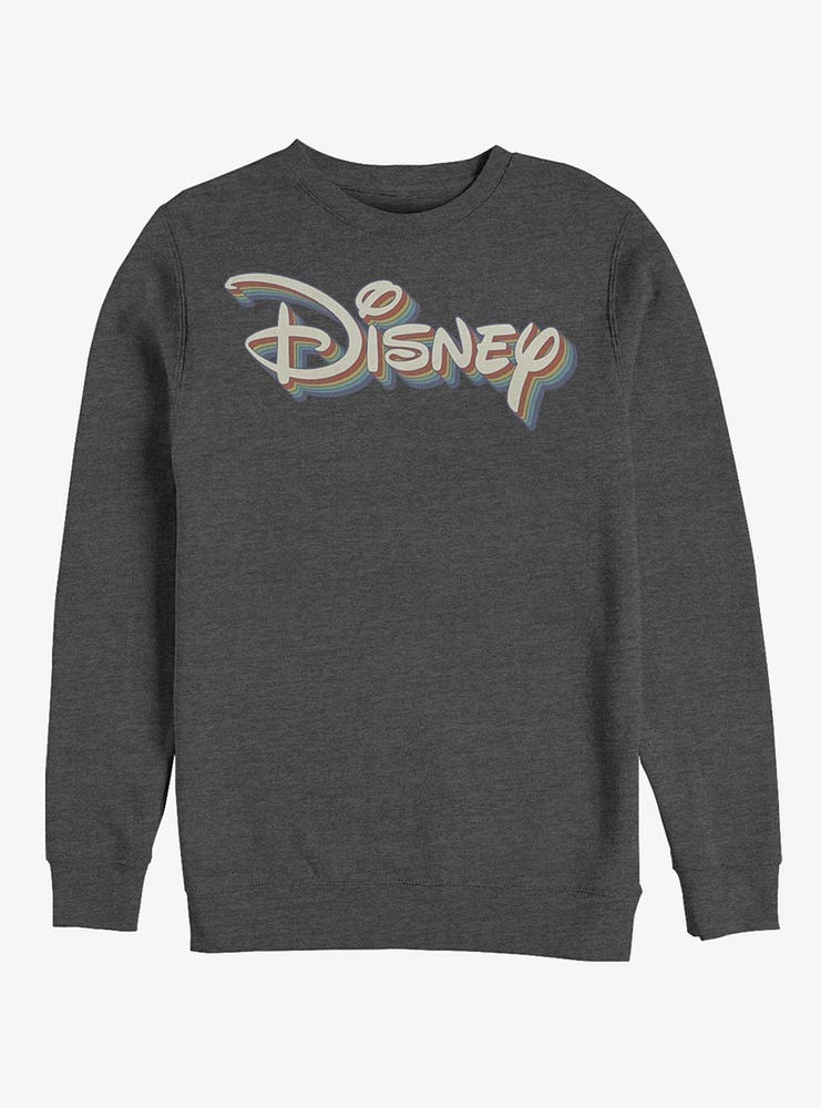 Disney Channel Retro Rainbow Crew Sweatshirt
