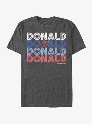 Disney Donald Duck Retro Stack T-Shirt