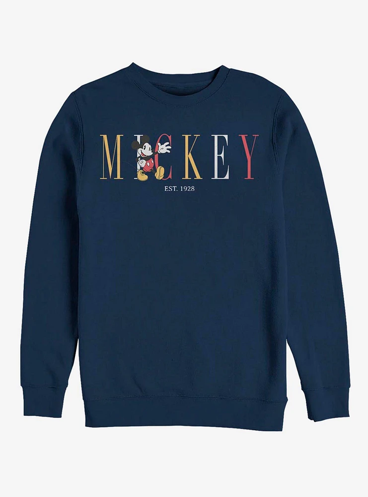 Disney Mickey Mouse Fashion Crew Sweatshirt