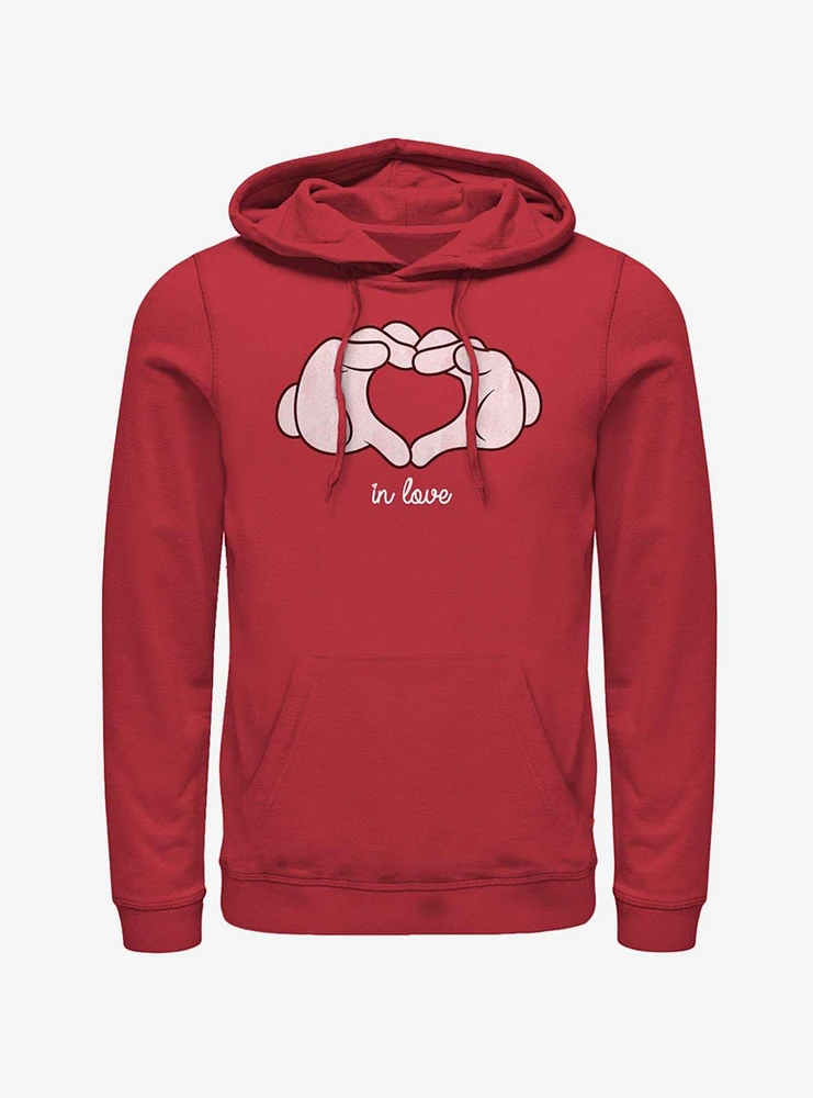 Disney Mickey Mouse Glove Heart Hoodie