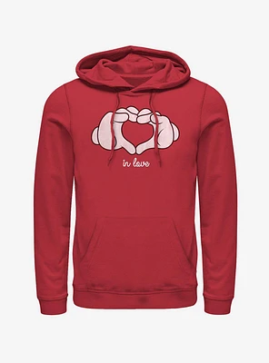 Disney Mickey Mouse Glove Heart Hoodie