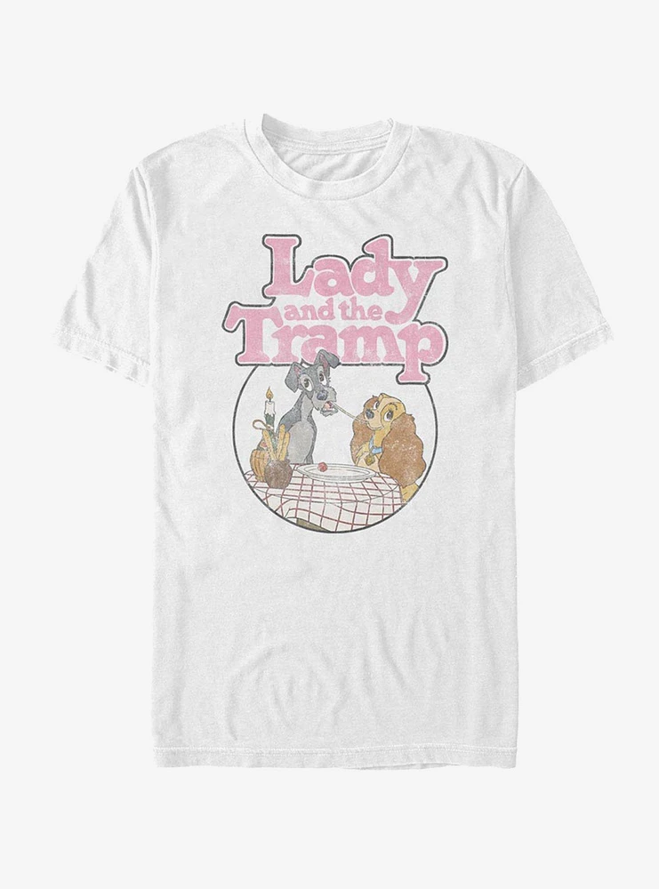 Disney Lady And The Tramp Classic Scene T-Shirt