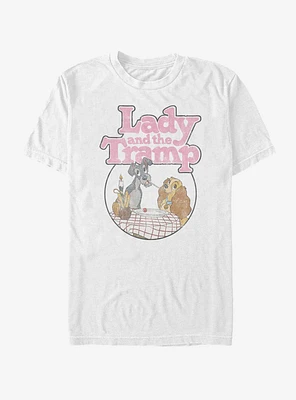 Disney Lady And The Tramp Classic Scene T-Shirt