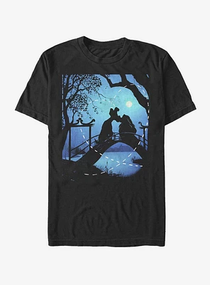 Disney Lady And The Tramp Silhouette Love T-Shirt