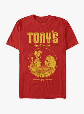 Disney Lady And The Tramp Tony's Restaurant T-Shirt