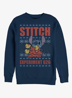 Disney Lilo & Stitch Holiday Experiment 626 Crew Sweatshirt