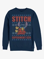 Disney Lilo & Stitch Holiday Experiment 626 Crew Sweatshirt