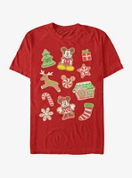 Disney Mickey Mouse & Minnie Holiday Gingerbread Cookies T-Shirt