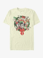Disney Mickey Mouse & Friends Holiday Wreath T-Shirt