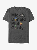 Disney Mickey Mouse & Friends Stacked Names T-Shirt