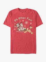 Disney Mickey Mouse And Minnie Holiday Oh What Fun T-Shirt