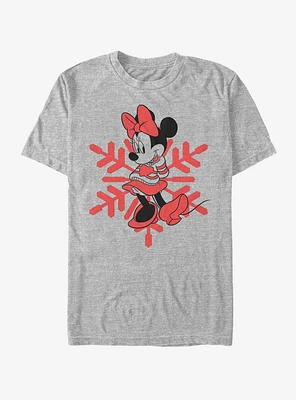 Disney Minnie Mouse Holiday Snowflake T-Shirt