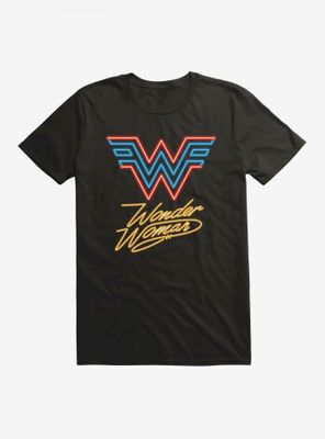 DC Comics Wonder Woman 1984 Neon Lights Logo T-Shirt