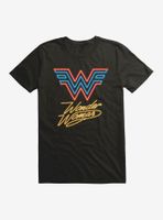DC Comics Wonder Woman 1984 Neon Lights Logo T-Shirt