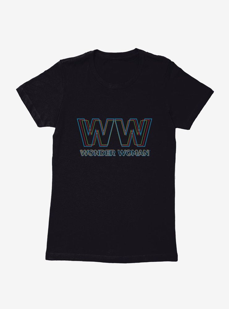 DC Comics Wonder Woman 1984 Double Logo Womens T-Shirt