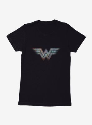 DC Comics Wonder Woman 1984 Multicolored Logo Womens T-Shirt