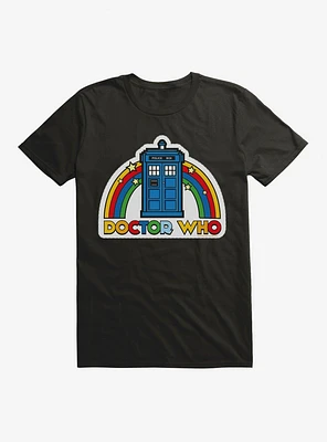 Doctor Who Thirteenth Rainbow TARDIS Badge T-Shirt
