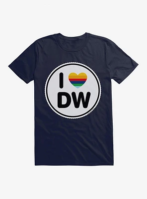 Doctor Who Thirteenth I Love DW Badge T-Shirt