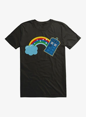 Doctor Who Thirteenth Distressed TARDIS Rainbow T-Shirt