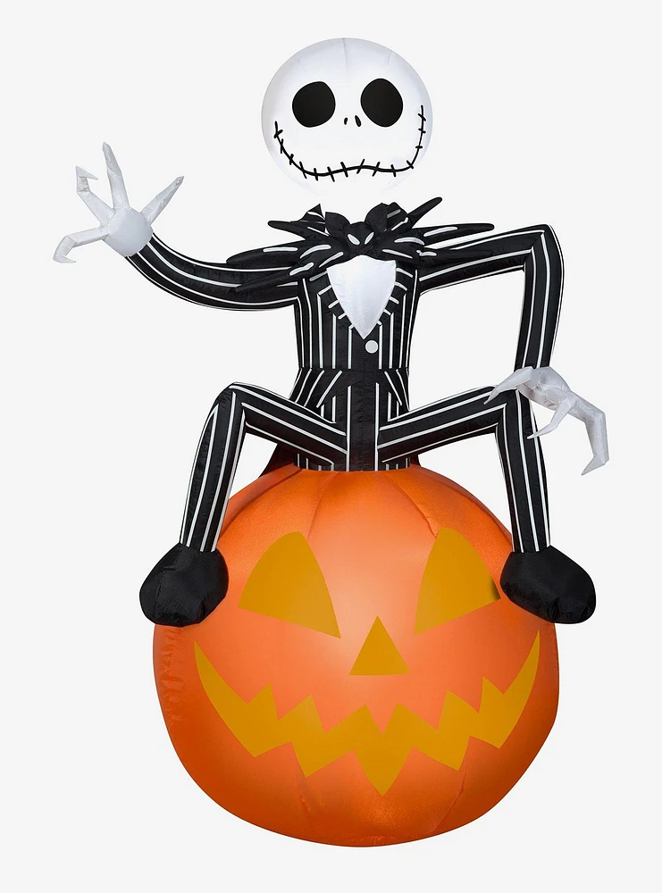 The Nightmare Before Christmas Jack Skellington On Pumpkin Airblown