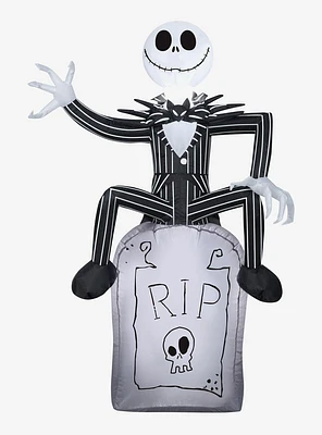 The Nightmare Before Christmas Jack Skellington Tombstone Airblown