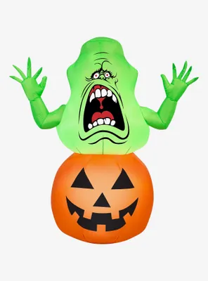 Ghostbusters Slimer On Pumpkin Inflatable Décor
