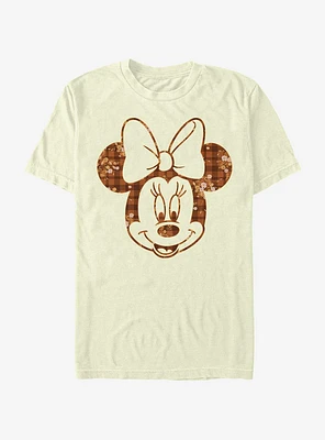 Disney Mickey Mouse Fall Floral Plaid Minnie T-Shirt