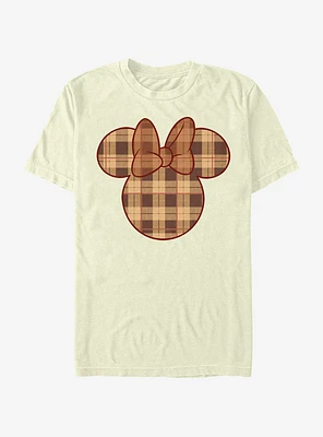 Disney Mickey Mouse Fall Plaid Minnie T-Shirt