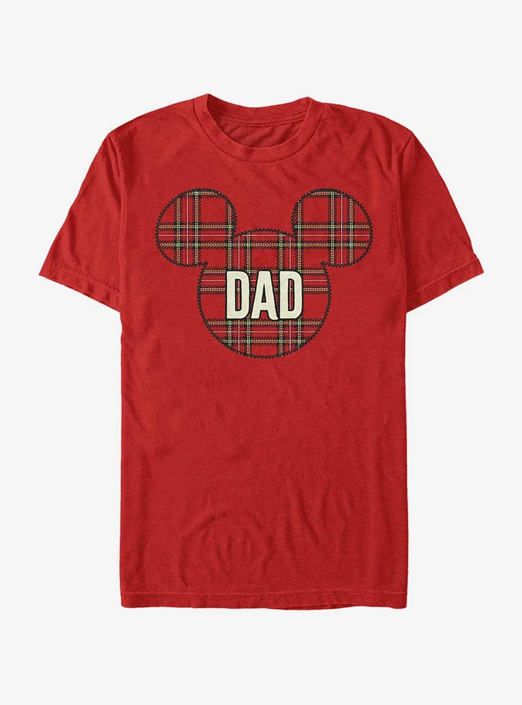 Disney Mickey Mouse Dad Holiday Patch T-Shirt