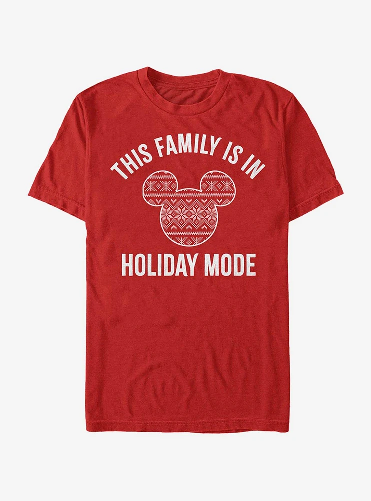 Disney Mickey Mouse Family Holiday Mode T-Shirt