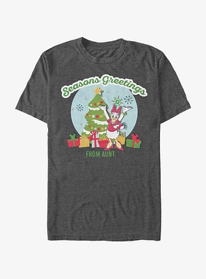 Disney Daisy Duck Holiday Seasons Greetings From Aunt T-Shirt