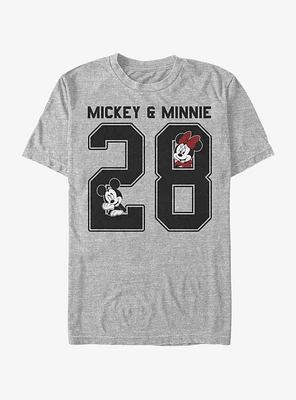 Disney Mickey Mouse Minnie Collegiate T-Shirt