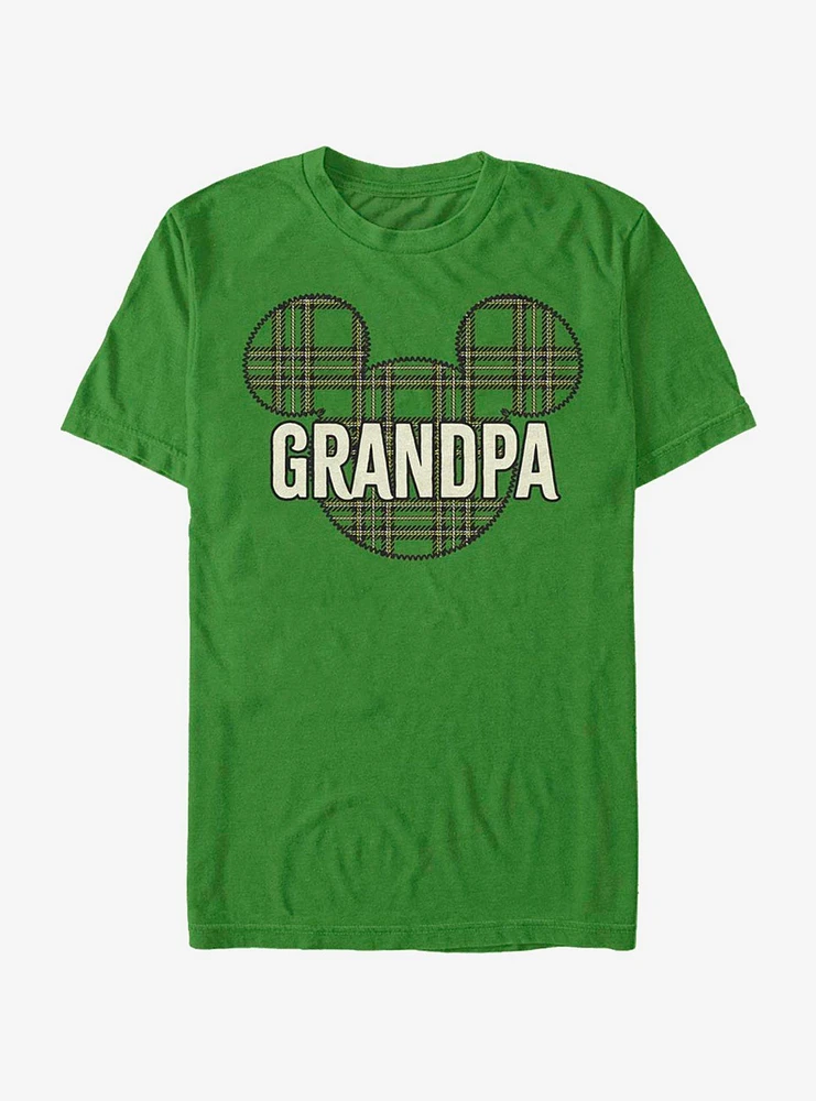 Disney Mickey Mouse Grandpa Holiday Patch T-Shirt