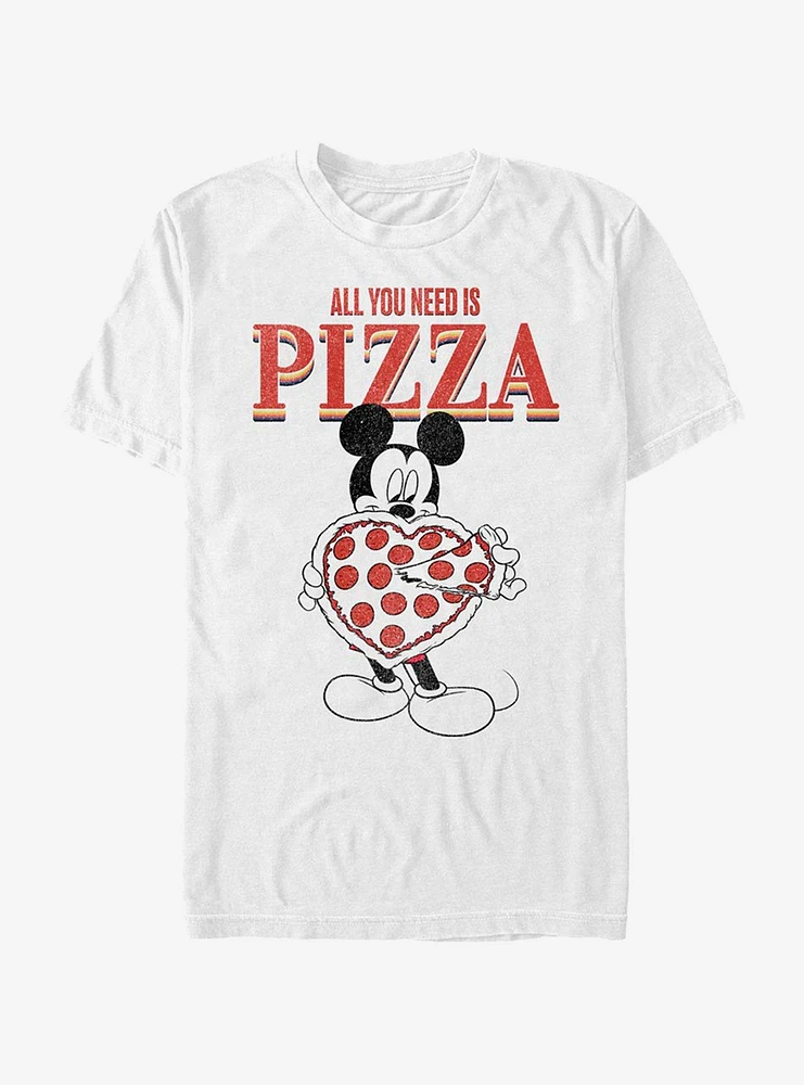 Disney Mickey Mouse All You Need Is Pizza T-Shirt