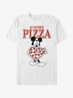 Disney Mickey Mouse All You Need Is Pizza T-Shirt